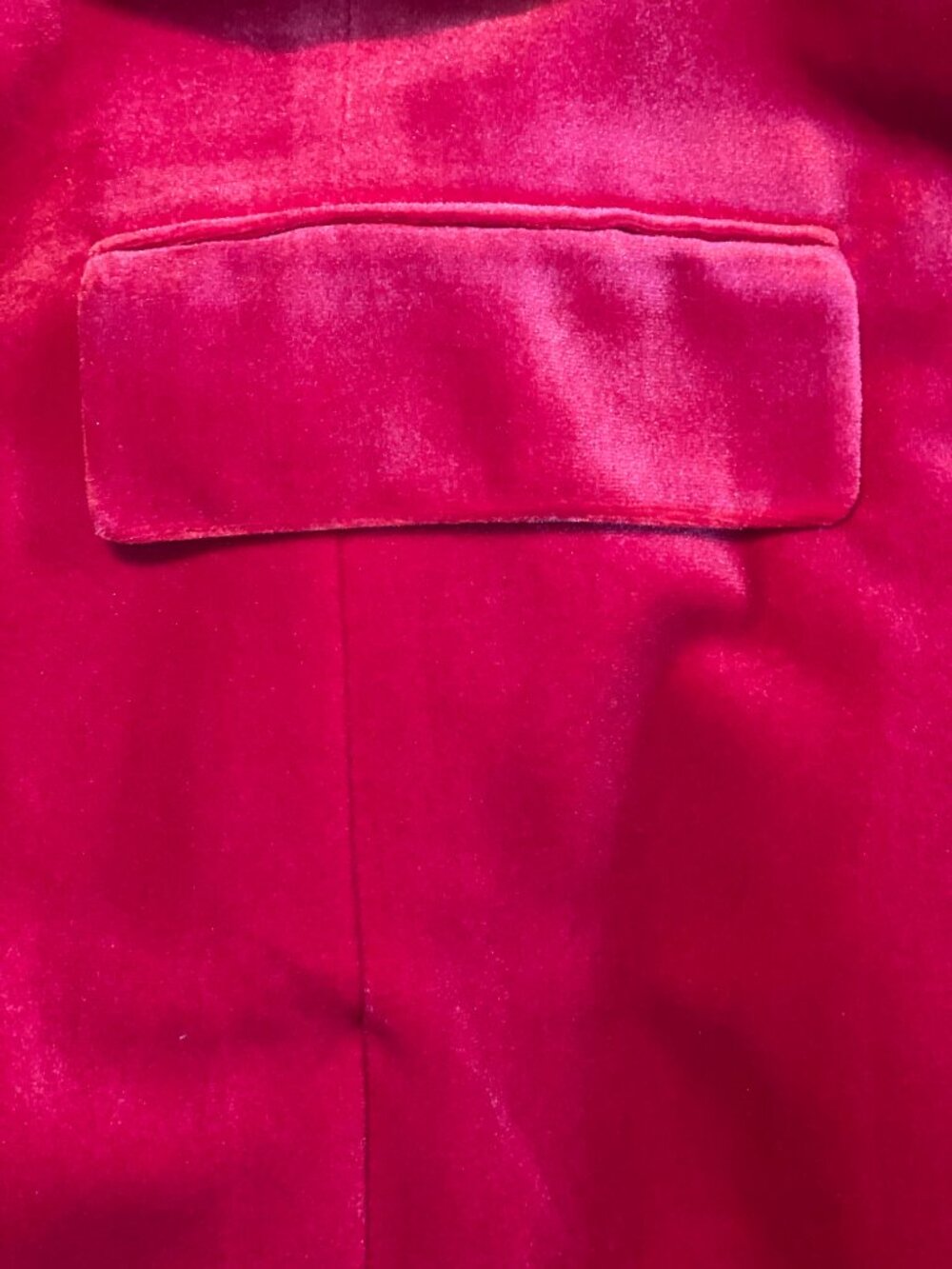 Calvin Klein Red Velvet Tuxedo Jacket Women's Size 10 NWT - Picture 5 of 8